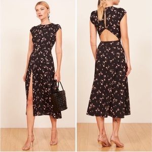 Reformation Gavin dress - pink and black - size 4